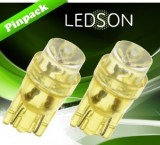 Set 2 Becuri LED W5W T10 Galben Portocaliu 24V Auto Pozitie Interior