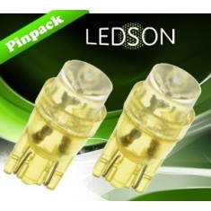Set 2 bec led W5W T10 Galben/portocaliu