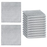 Cumpara ieftin Set 15 lavete multifunctionale pentru bucatarie, strat dublu, microfibra metalica, nu lasa zgarieturi