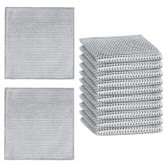Set 15 lavete multifunctionale pentru bucatarie, strat dublu, microfibra metalica, nu lasa zgarieturi