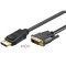 Cablu DisplayPort - DVI-D 24+1 FULL HD 1080p 1.8m contacte aurite