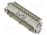 Conector LAPP EPIC H-BE HDC 24 pini 16A 500V tată inserturi contact
