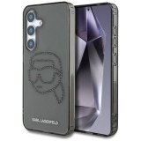 Husa pentru Samsung Galaxy S25 - Karl Lagerfeld IML Rhinestones Luxury (KLHCS25SHKHDCELK) - Karl Head