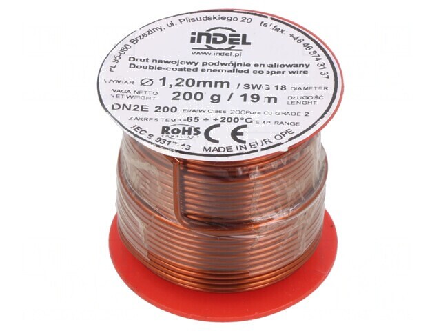 S&acirc;rmă Dublu Emailată 1,2mm 0,2kg Cu 65-200&deg;C