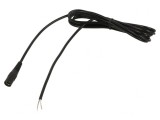 Cablu Alimentare DC 5,5/2,1 Soclu Drept Negru 5m
