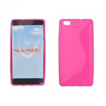 HUSA SILICON S-LINE HUAWEI ASCEND P8 LITE ROZ foto