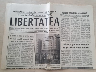 libertatea 10 ianuarie 1990-articole revolutia romana foto