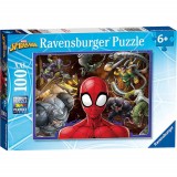 Puzzle Spiderman Si Personaje, 100 Piese, Ravensburger