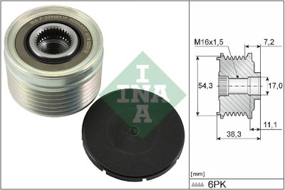 INA 535 0039 10 Sistem roata libera, generator foto