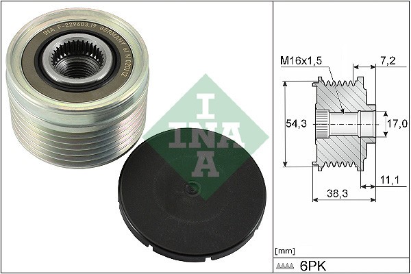 INA 535 0039 10 Sistem roata libera, generator