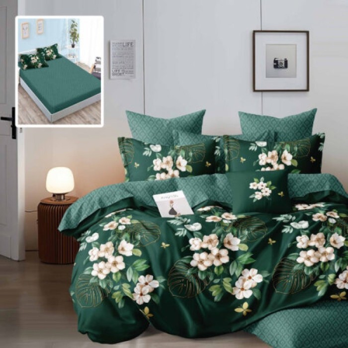 LENJERIE FINET 6 PIESE CU HUSĂ &ndash; 160&times;200 ȘI 180&times;200 (HF6P194) - 180x200