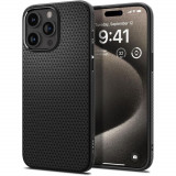 Cumpara ieftin Husa pentru iPhone 15 Pro Max, Spigen Liquid Air, Matte Black