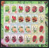 Belarus 2008 Mi 712/19 sheet MNH - Flori