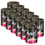 Cumpara ieftin Rafi Cat Adult Pat&eacute; with Turkey 12 x 400 g