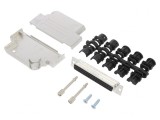 Conector D-Sub 62 Pin Mamă 45&deg; Lipire Cablu Gold