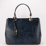 Cumpara ieftin Geanta bleumarin din piele naturala 8952 124