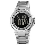 Ceas barbatesc Skmei Alarma Cronograf Casual Fashion Cronometru Digital Argintiu Negru