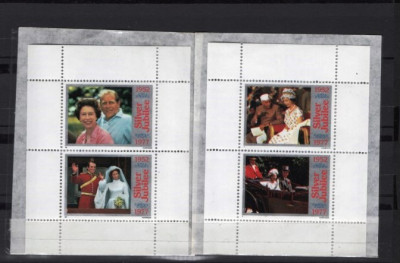 ANGLIA 1977 - JUBILEUL DE ARGINT. REGINA ELIZABETA II, COLITE MNH, PT21/F102 foto