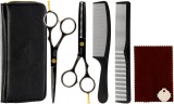 Set profesional GEPARD Foarfece de tuns și foarfece de filat 6,0 Blakos + Accesorii