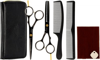 Set profesional GEPARD Foarfece de tuns și foarfece de filat 6,0 Blakos + Accesorii foto
