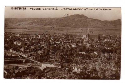 BISTRITA VEDERE GENERALA PANORAMICA BISERICI foto