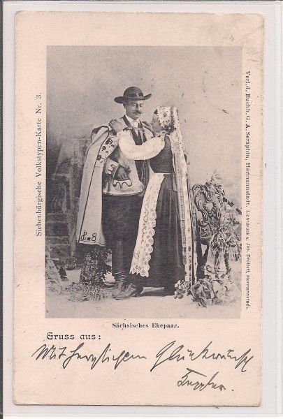 Carte postala circulata in anul 1905