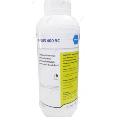 Pyrus 400SC 1L, fungicid de contact, Arysta LifeScience, Putregai Cenusiu (vita de vie, tomate, floarea soarelui), Rapan (par) foto