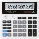 Calculator De Birou, 14 Digits, 156 X 156 X 30 Mm, Rebell Bdc 314 Bx - Alb