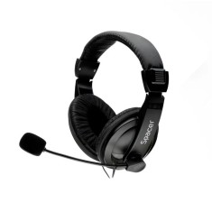 CASTI Spacer, cu fir, standard, utilizare gaming, microfon pe brat, conectare Jack 3.5 mm x 2