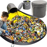 Cos Organizator 2 in 1 pentru Jucarii cu Covoras 135 cm , 20L, KRUZZEL