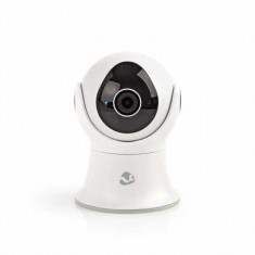 Camera IP smart Nedis, Full HD, 1280 x 1024 p, 2 Mp, maxim 15 m, 9 x 10 x 19 cm, rezistenta la apa, Alb foto