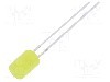 Dioda LED, 5mm, galbena, 330...500mcd, 30mA, 2,1...2,6V, OPTOSUPPLY - OSY5PA5GE4B