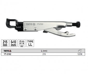 CLESTE AUTOBLOCANT TINICHIGERIE TIP &amp;quot;LL&amp;quot; 0-10 MM, YT-2162 foto