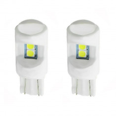 Set 2 x Becuri auto, 6LED SMD, T10, 10W foto