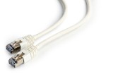 PATCH CORD FTP GEMBIRD Cat6, cupru-aluminiu, 0.5 m, alb, AWG26, ecranat &quot;PP6-0.5M/W&quot; (timbru verde 0.08 lei)