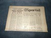 ZIARUL SPORTUL 1 FEBRUARIE 1985