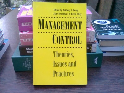 Management control, theories, issues and practices - Anthony J. Berry (Controlul conducerii, teoriile, problemele și practicile) foto