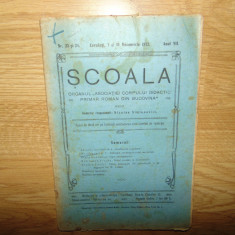 Revista Scoala nr:23 si 24 Cernauti anul 1922