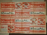 afis magazinul romarta bucuresti - anii &#039;90 - dimensiuni 84/58 cm