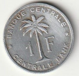 Moneda 1 franc 1958 - Congo Belgian