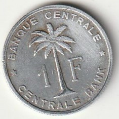 Moneda 1 franc 1958 - Congo Belgian