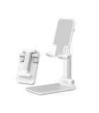 Suport reglabil de birou pentru telefon si tableta alb Choetech