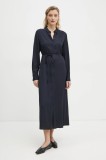 Marc O&#039;Polo rochie culoarea bleumarin, midi, dreaptă, 500116921033