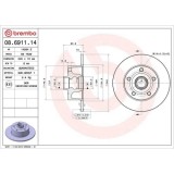 Set disc frana Audi A4 B5 (8d2) 11.94-12.01, Spate, 245X10mm, plin, BREMBO