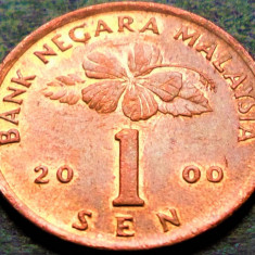 Moneda 1 SEN - MALAEZIA, anul 2000 *cod 222 = UNC