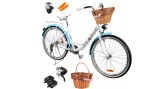 Bicicleta de oras dama 26x1,75, albastru mare, 17 kg, capacitate maxima 120 kg, MalTrack 111661
