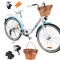 Bicicleta de oras dama 26x1,75, albastru mare, 17 kg, capacitate maxima 120 kg, MalTrack 111661