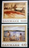 Danemarca 1988 arta pictura serie 2v nestampilat