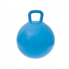Minge gonflabila de sarit pentru copii cu maner, 45 cm, albastru
