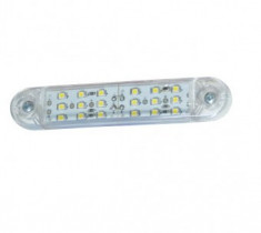 Lampa gabarit cu 18 LED 12V-24V Alba foto